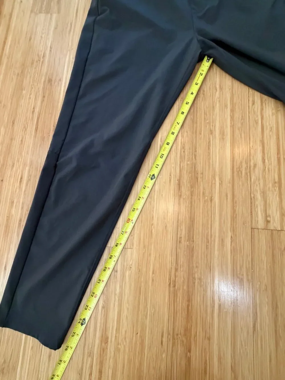 Abercrombie & Fitch Mens Black Stretch Pants Jogger M Zip Pocket Athleisure